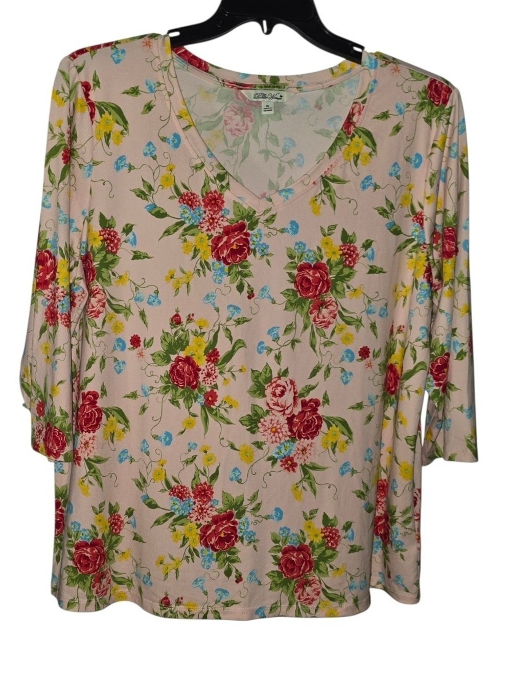 The Pioneer Woman Floral Blouse Pink XL
